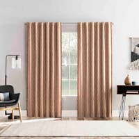 Arvid Nutshell Brown Blackout Curtain Panel, 84"