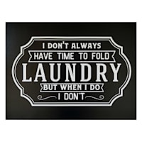 Laundry Canvas Wall Art, 24x18