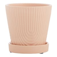 Indoor Rainbow Evening Pink Ceramic Pot, Small