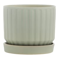 Indoor Grey Wash Ceramic Pot, Small
