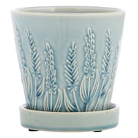 Indoor Floral Ceramic Pot, Small