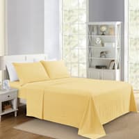 4-Piece Sunlight Yellow Super Soft Microfiber Sheet Set, Queen