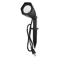 550-Lumen Black Plug In Flood Light