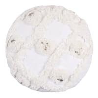 Found & Fable White Tufted Round Throw Pillow, 14"