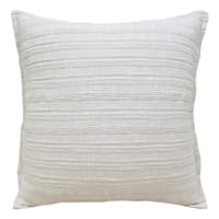 Honeybloom White Striped Slub Throw Pillow, 18"
