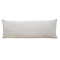 Honeybloom White Striped Slub Throw Pillow, 14x36