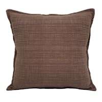 Honeybloom Brown Striped Slub Throw Pillow, 18"