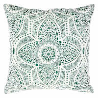 Found & Fable Medallion Print Throw Pillow with Tassels, 18"