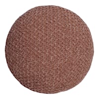 Honeybloom Brown Woven Round Pillow, 16"