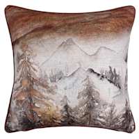 Ty Pennington Forest Print Throw Pillow, 18"
