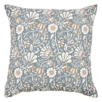 Honeybloom Vintage Indian Floral Printed Throw Pillow, 18"