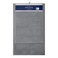 2-Piece Grey Greta Zig Zag Noodle Rug Set