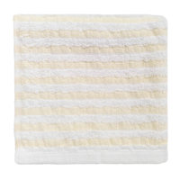 Essential Striped Yellow Washcloth, 13"