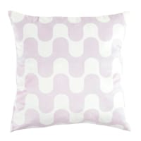 Purple Geo Wave Throw Pillow, 18"