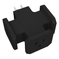 Stanley 3-Outlet Black Triangle Tap
