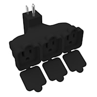 Stanley 3-Outlet Black Covered Outdoor Tap