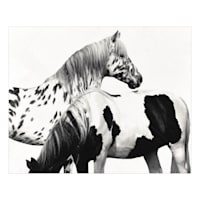 Spotted Pinto Horse Block, 8x10