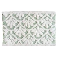Providence Sea Green Shell Bath Rug, 20x30