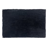 Crosby St. Solid Black Bath Rug, 20x30
