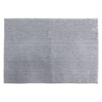 Essential Cut Pile Light Grey Bath Rug, 17x24