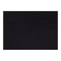 Crosby St. Black Waffle Cotton Antimicrobial Bath Rug, 17x24