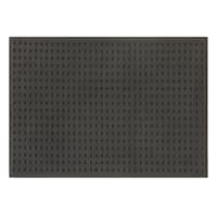 Crosby St. Dark Grey Waffle Cotton Antimicrobial Bath Rug, 17x24