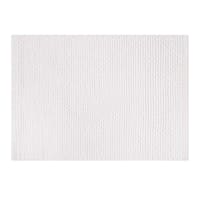 Honeybloom White Braided Cotton Bath Rug, 17x24