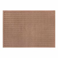 Crosby St. Brown Waffle Cotton Antimicrobial Bath Rug, 17x24