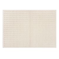 Crosby St. Ivory Waffle Cotton Antimicrobial Bath Rug, 17x24