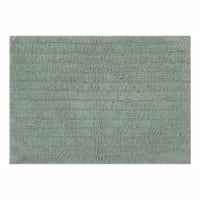 Found & Fable Green Striped High Low Bath Rug, 17x24