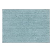 Found & Fable Blue Striped High-Low Bath Rug, 17x24
