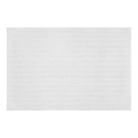 Found & Fable White Striped High Low Bath Rug, 20x30