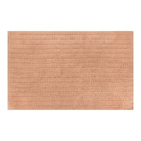 Found & Fable Coral Striped High-Low Bath Rug, 20x30