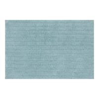 Found & Fable Blue Striped High-Low Bath Rug, 20x30
