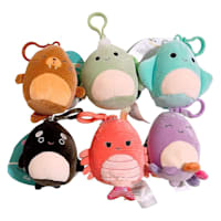 Sm 3.5 Inch Squish Corduroy Sealife Asst Clip-Ons