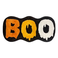 Homespun Halloween Boo Bath Rug, 15x30