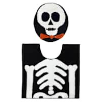 Halloween Homespun Honeybloom Ghost 2Pc Bath Rug Contour Set