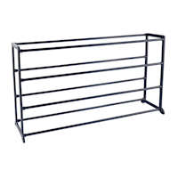 20-Pair Standing Shoe Rack, Grey
