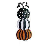 Happy Haunting Pumpkin Stack Yardstake, 42"