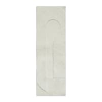 (B884) Crosby St. Ivory High-Low Runner, 2x6