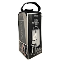 Black Travel Zipper Bath Tote