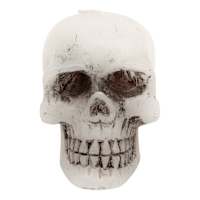 White Bleeding Skull Candle, Small