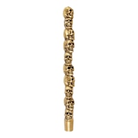 Gold Skull Bleeding Taper Candle, 12"