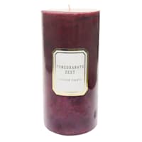 Providence Pomegranate Zest Scented Pillar Candle, 3x6
