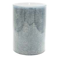 Blue Unscented Pillar Candle, 3x4