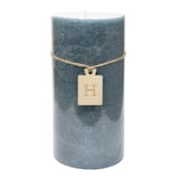 Blue Unscented Pillar Candle, 4x8