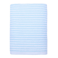 Essential Striped Turquoise Bath Towel, 30x54