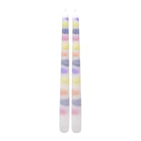 2-Pack Color Bleeder Taper Candles, 10"