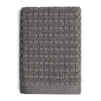 Crosby St. Dark Grey Terry Waffle Cotton Hand Towel, 16x28