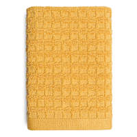 Crosby St. Ochre Terry Waffle Cotton Washcloth, 13"